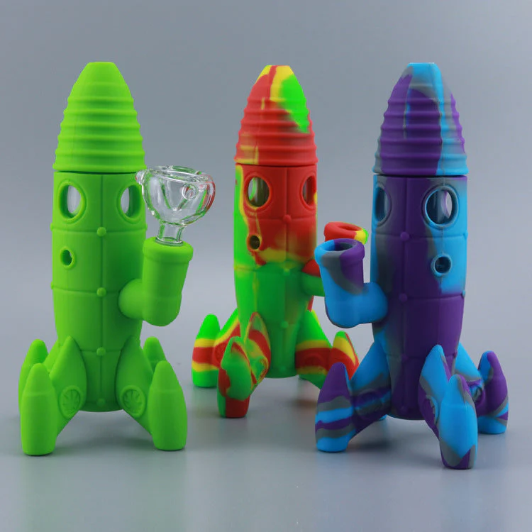 Silicone Hookah Astronaut Rocket Smoking Pot - Image 5